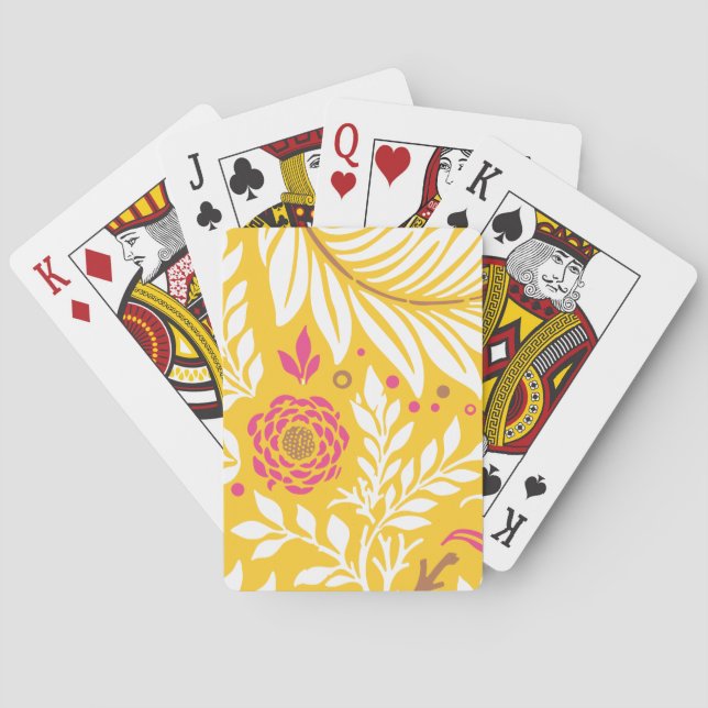 Jeu De Cartes Conception Florale 24 (dos)