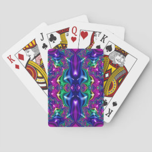 Jeu De Cartes Conception fractale violette ~