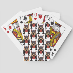Jeu De Cartes Conception mignonne du diable de Tasmanie
