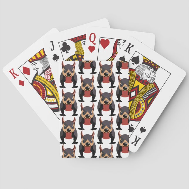 Jeu De Cartes Conception mignonne du diable de Tasmanie (dos)