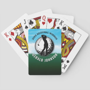 Jeu De Cartes Conception minimaliste de monogramme de golf sur m