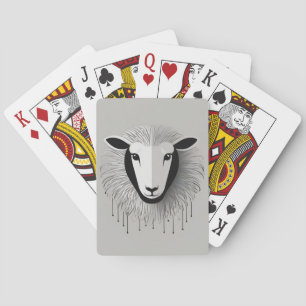 Jeu De Cartes Conception minimaliste des moutons