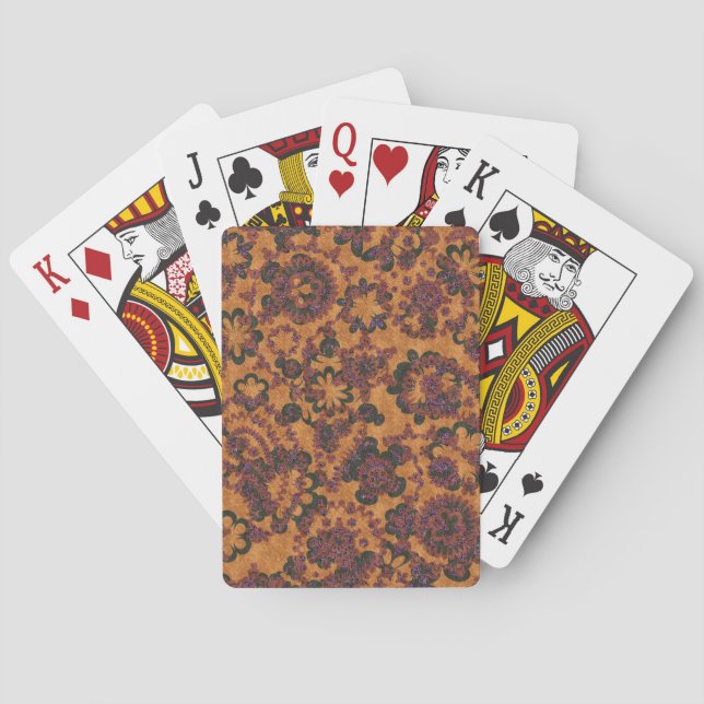 Jeu De Cartes Conception motif douce et vintage (dos)
