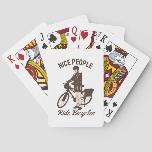 Jeu De Cartes Conception parfaite pour le vélo - Nice People Rid (dos)