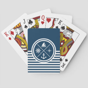 Jeu De Cartes Conception sur le thème nautique