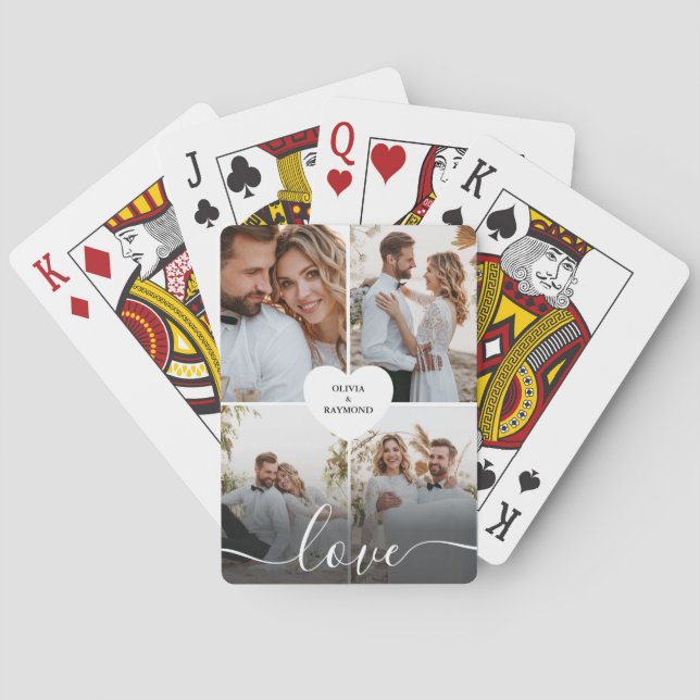 Jeu De Cartes Concevez votre propre amour Collage de photos (dos)