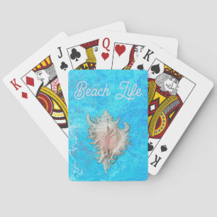 Jeu De Cartes Conch Shell "Beach Life"