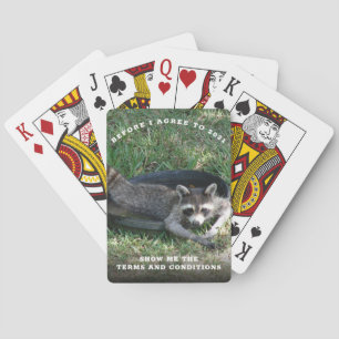 Jeu De Cartes Conditions générales 2021 Cute Raccoon Nouvel An