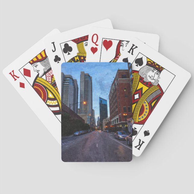 Jeu De Cartes Conduite du soir à Chicago (dos)