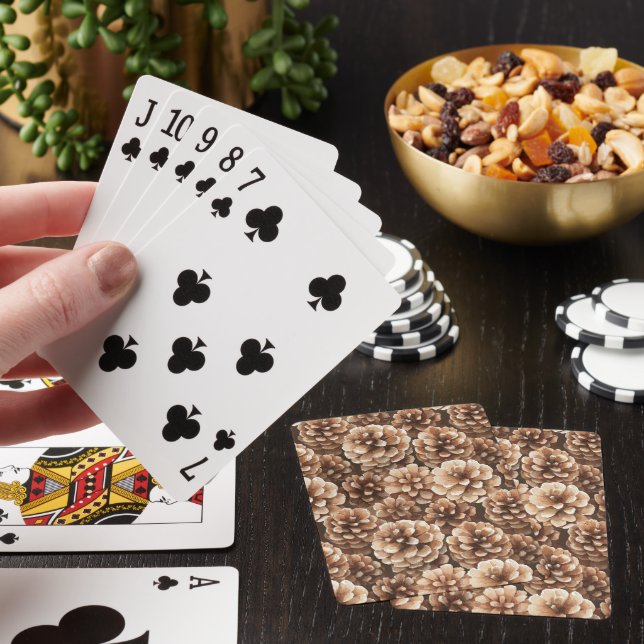 Jeu De Cartes Cônes de pin marron Nature   (In Situ)