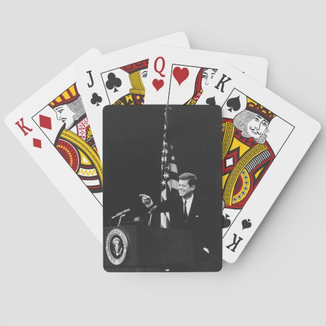 Jeu De Cartes Conférence de John Kennedy 35e président des États (dos)