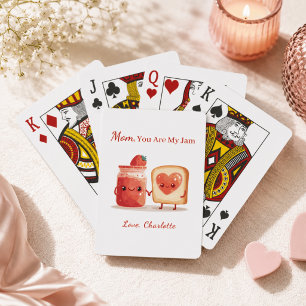Jeu De Cartes Confiture de fraises personnalisée et mignonne, ca