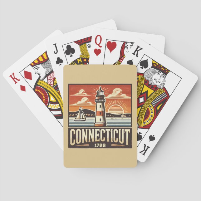 Jeu De Cartes Connecticut (dos)