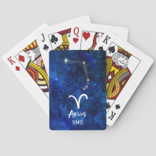 Jeu De Cartes Constellation du zodiaque Bélier Monogramme Galaxi