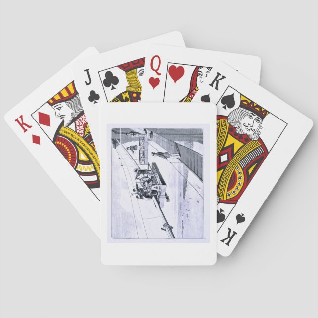 Jeu De Cartes Construction de Brooklyn Bridge, New York (dos)