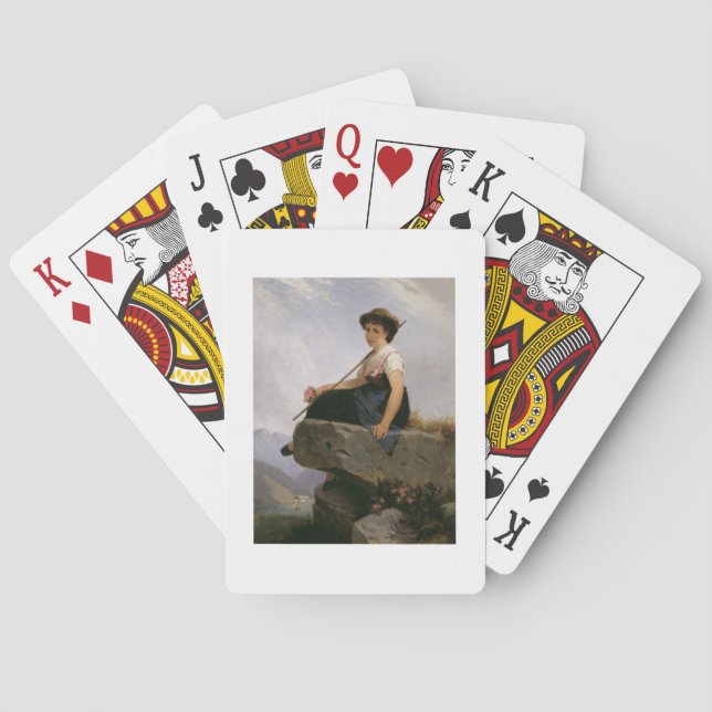 Jeu De Cartes Contemplation (huile sur panneau) (dos)