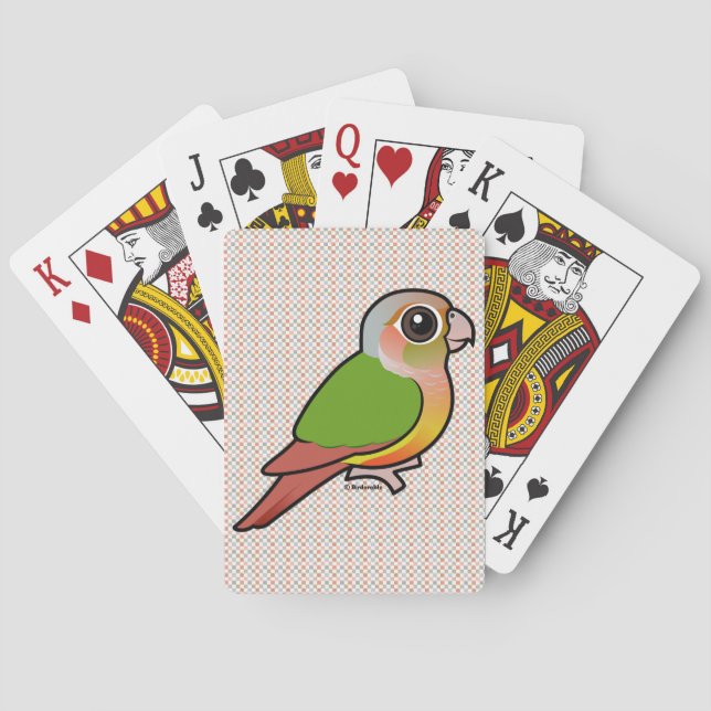 Jeu De Cartes Conure à joues vertes ananas Birdorable (dos)