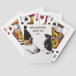 Jeu De Cartes Conversation drôle de chien et de chat