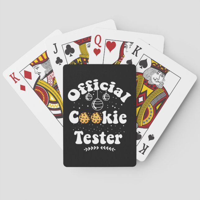 Jeu De Cartes Cookie Tester officiel Amateurs de Cookie Noël (dos)
