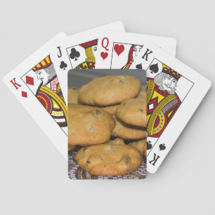 Jeu De Cartes Cookies à chips de chocolat Photographie alimentai