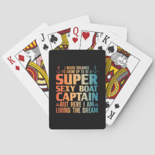 Jeu De Cartes Cool Bateau Capitaine Pour Hommes Femmes Voilier P