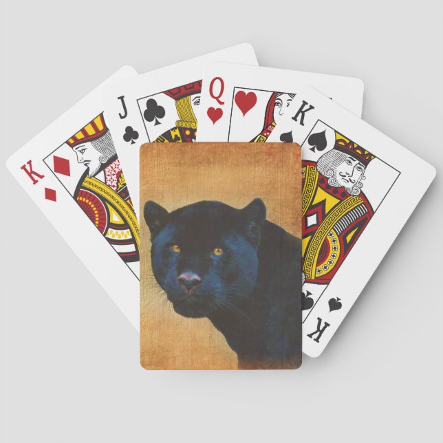 Jeu De Cartes Cool Black Jaguar Panther Faune Big Cat (dos)