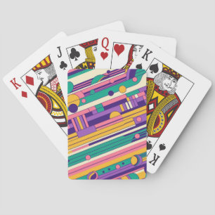 Jeu De Cartes Cool, design rétro coloré des années 80/90