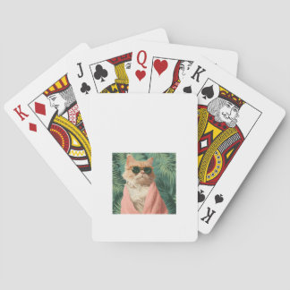 Jeu De Cartes Cool Ginger Chat Vacances Vibes Esthétique