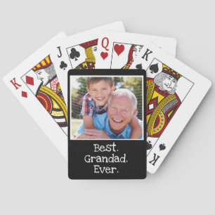 Jeu De Cartes Cool Meilleur Grand-Père Jamais Photo Personnalisé