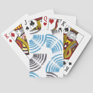 Jeu De Cartes Cool, moderne, bleu abstrait tendance