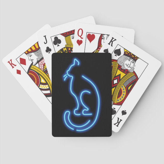 Jeu De Cartes Cool Neon Cat (dos)