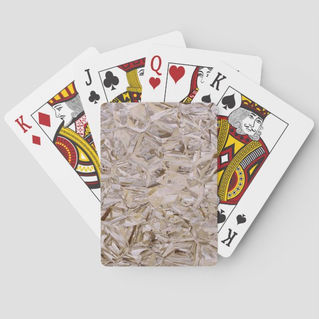 Jeu De Cartes Cool OSB Construction Plywood Texture Imprimer (dos)