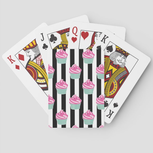 Jeu De Cartes Cool tendance noir et blanc (dos)