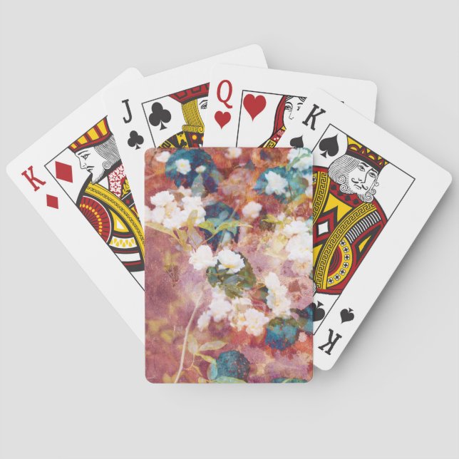 Jeu De Cartes Cool, trendy art of romantic flower pattern (dos)