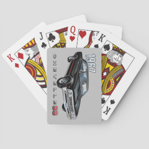 Jeu De Cartes Cool Vintage noir 1967 Chevy Chevelle SS