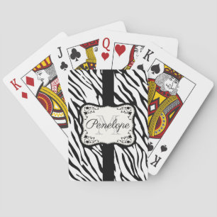 Jeu De Cartes Copie mignonne de zèbre