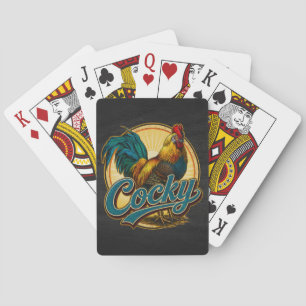 Jeu De Cartes Coq Arrogant Maison de Ferme Vintage
