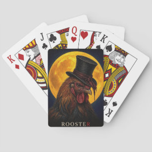 Jeu De Cartes Coq Chapeau Haut Gothique Surréaliste
