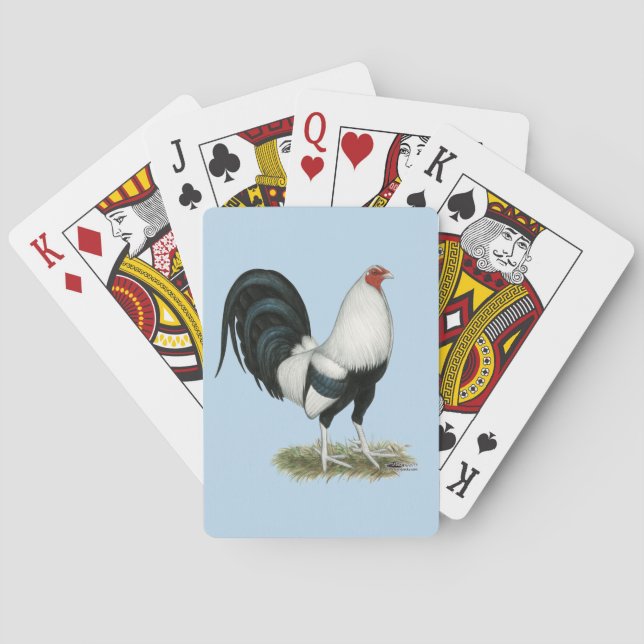 Jeu De Cartes Coq de combat Silver Duckwing (dos)