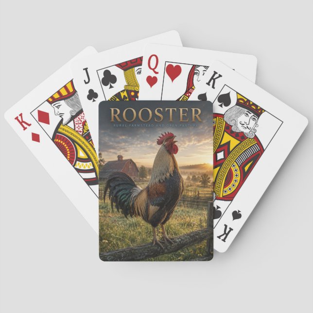 Jeu De Cartes Coq Ferme Rurale ANIMALS (dos)