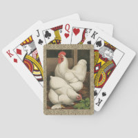 Coq & Hen à l'extérieur Hen House avec frontière b