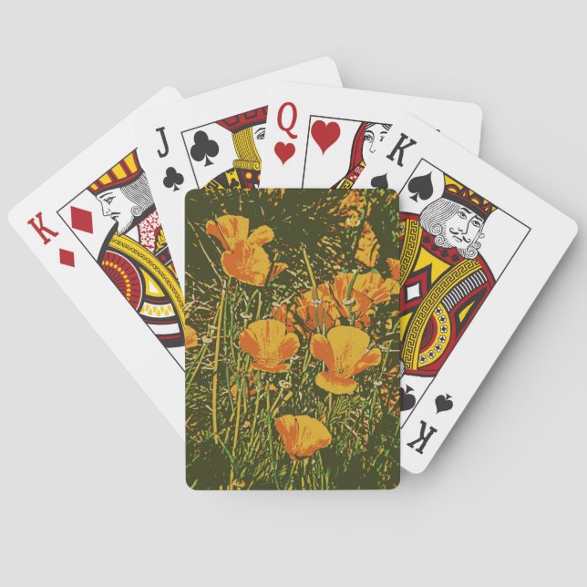 Jeu De Cartes Coquelicots posterisés (dos)