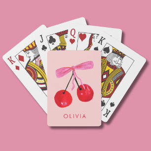 Jeu De Cartes Coquette Cherry & Bow