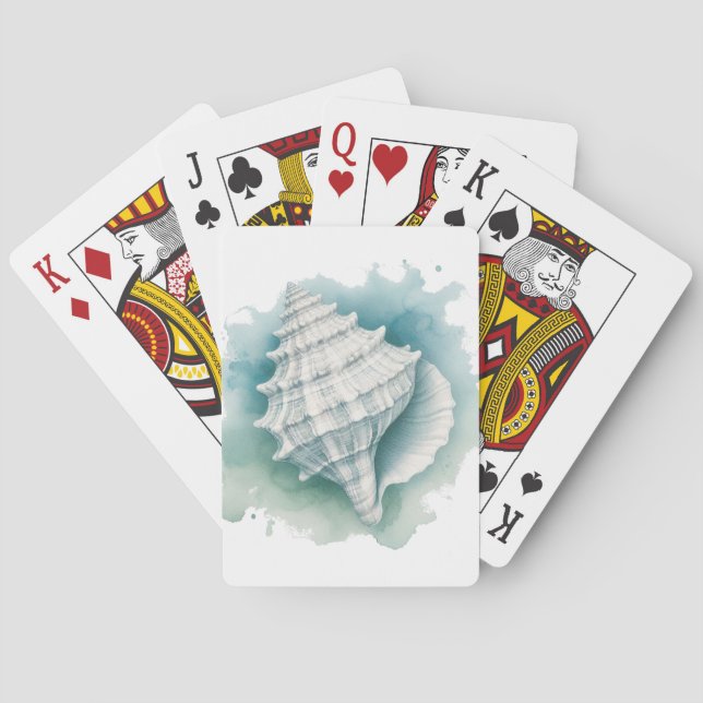Jeu De Cartes Coquillage côtier/nautique (dos)