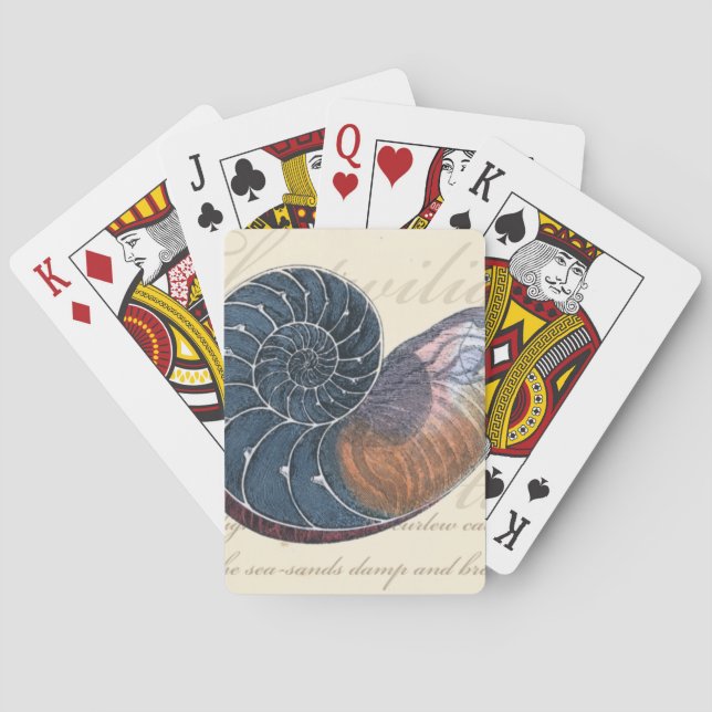 Jeu De Cartes Coquillage romantique (dos)