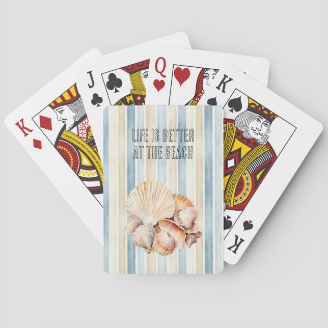 Jeu De Cartes Coquillages de plage (dos)