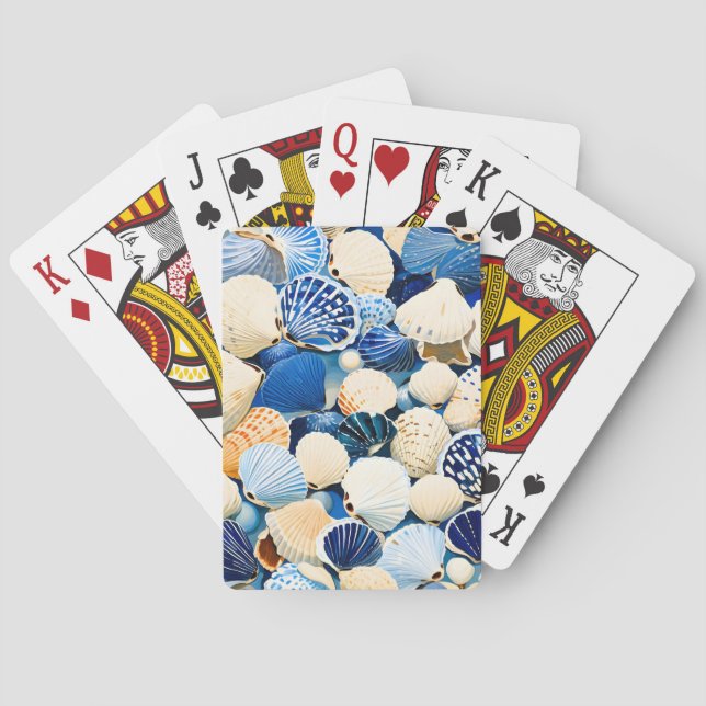 Jeu De Cartes Coquillages marins d'été (dos)