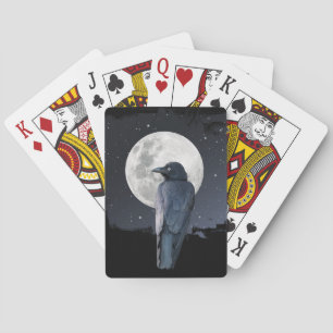 Jeu De Cartes Corbeau des forêts Lune froide