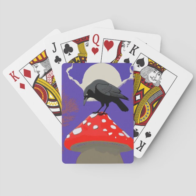 Jeu De Cartes Corbeau Mystique Gothique (dos)