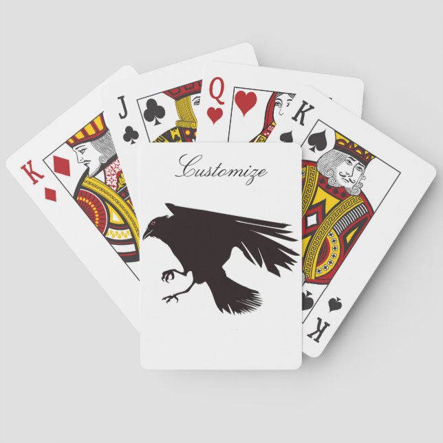 Jeu De Cartes Corbeau noir vol Thunder_Cove (dos)